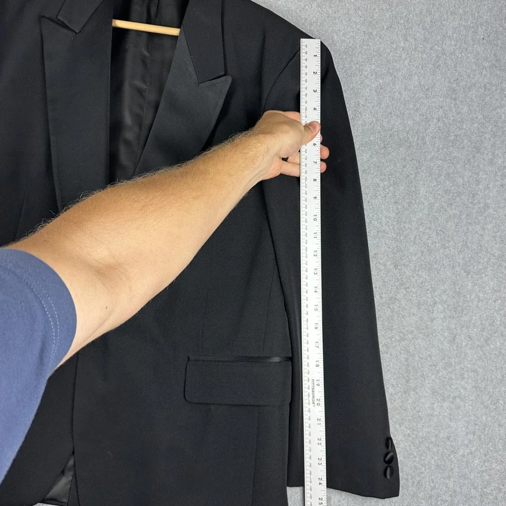 Formal Wear International Tuxedo Suit Jacket Mens 46S Black Peak Lapel Dinner